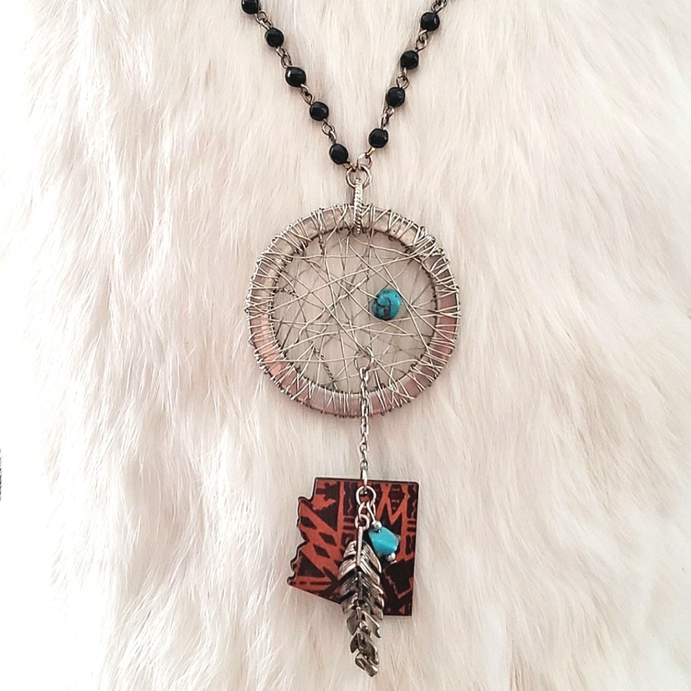 Aztec Arizona Dream Catcher Necklace